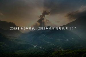 2023年有什么新商机（2023年有什么新商机上市）