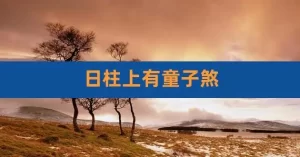 日柱童子（日柱童子代表什么）